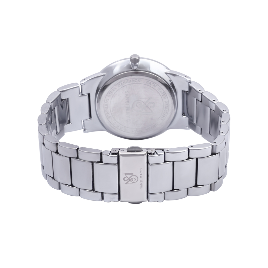 Silver Steel Wrist Watch