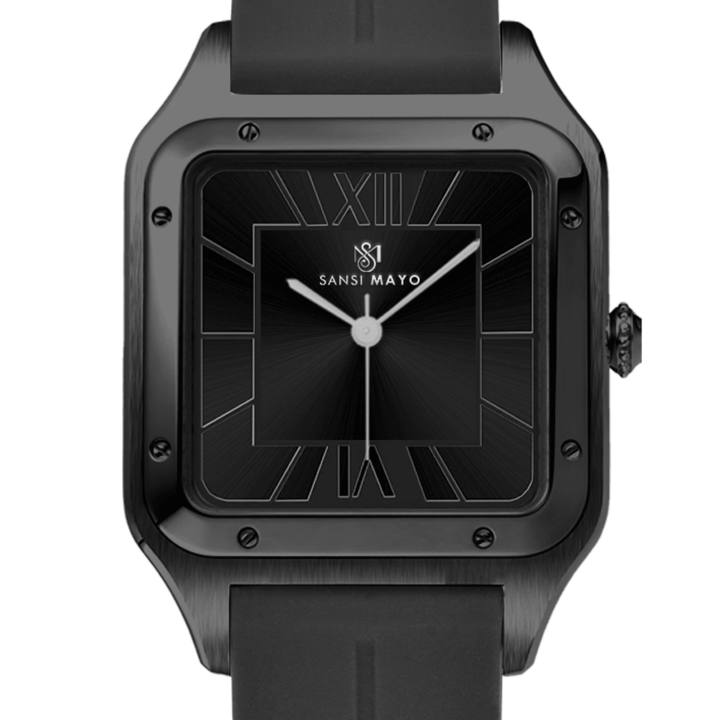 Obsidian Black Square Analog