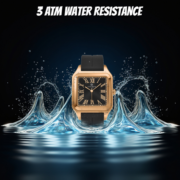 Midnight Black Square Magnetic Analog