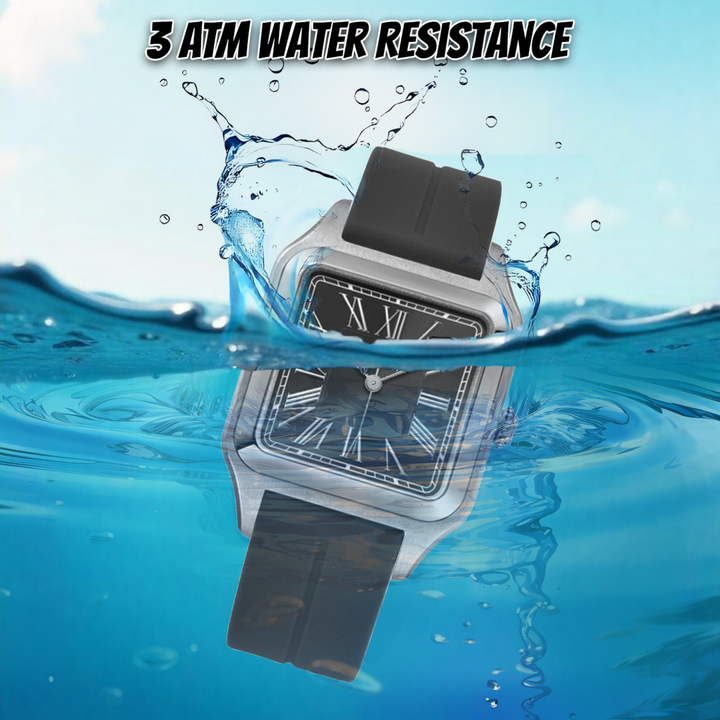 Slate Grey Square Analog