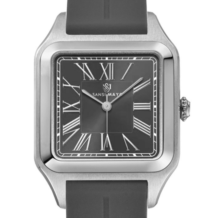 Slate Grey Square Analog