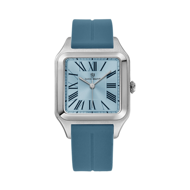 Sky Blue Square Analog