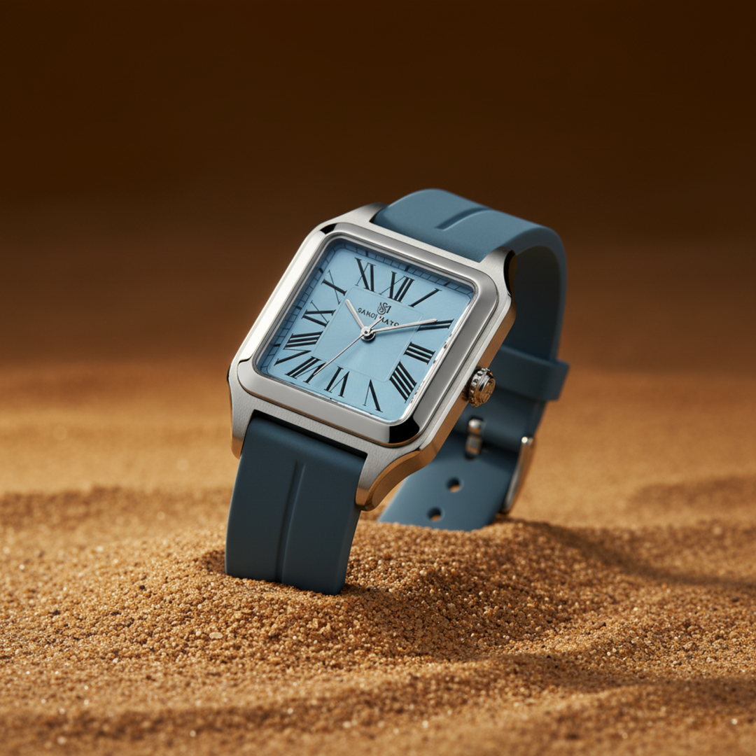 Sky Blue Square Analog