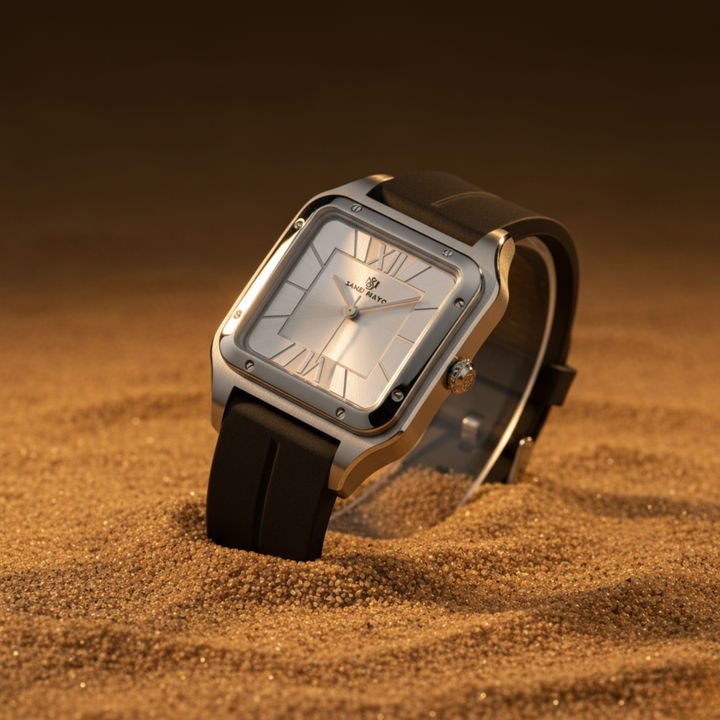 Pearl White Square Analog