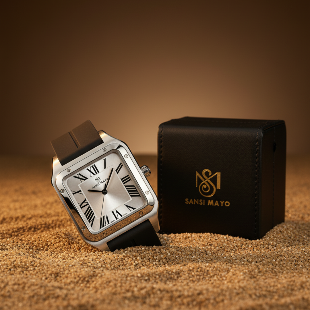 Pearl White Square Analog