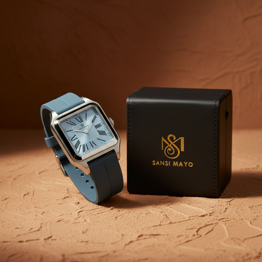 Sky Blue Square Analog