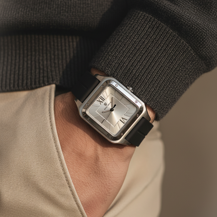 Pearl White Square Analog