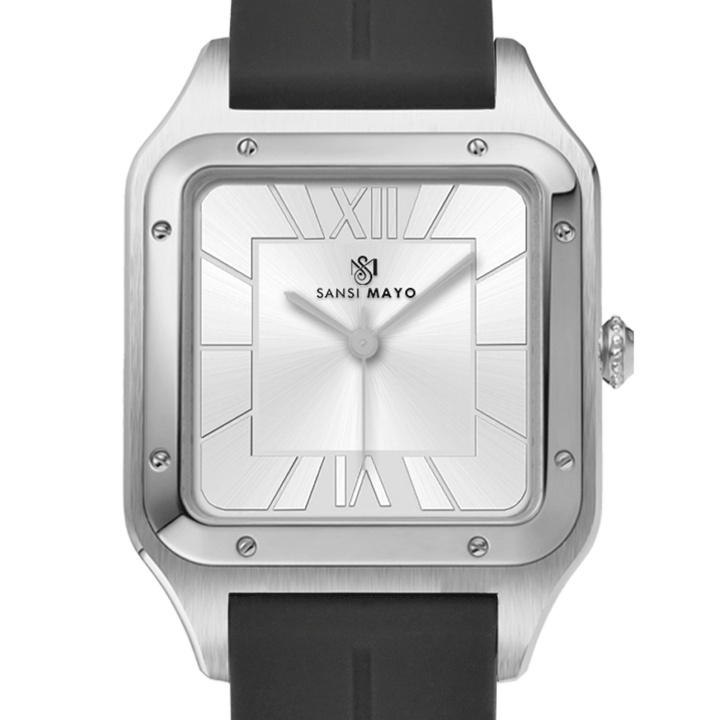 Pearl White Square Analog