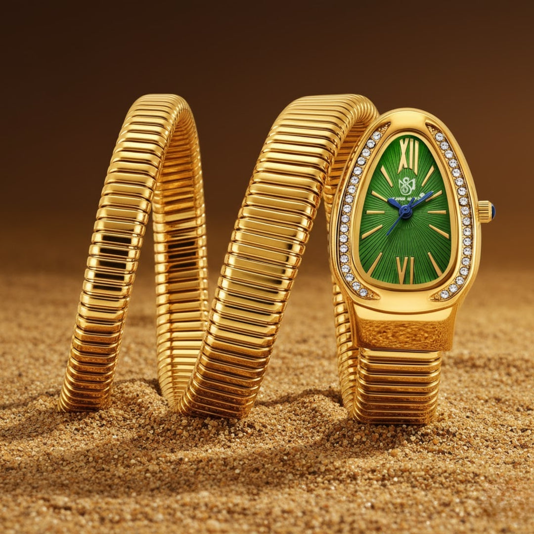 Sansi Mayo Cobra Watch — Gold Edition (Green Dial)
