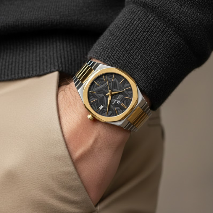 Luxe Gold Two-Tone Analog