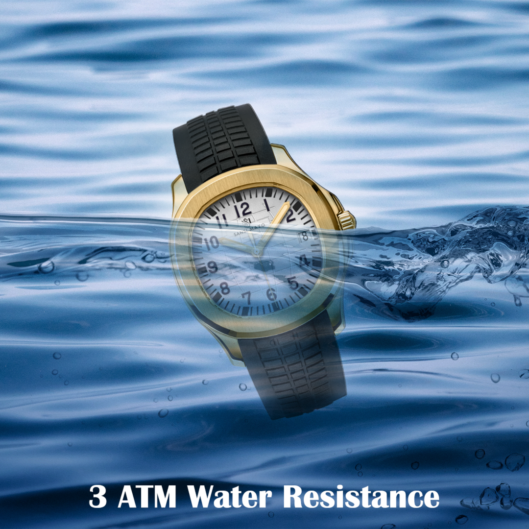 Beta Round White Wrist Watch