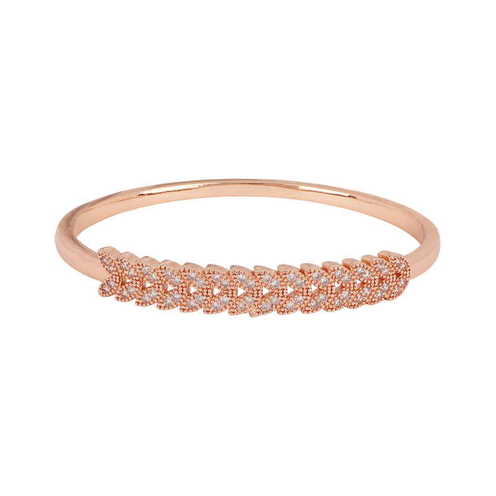 Sansimayo Women’s White Dial Watch with Bangle & Ring Set – Two Tone Silver Gold