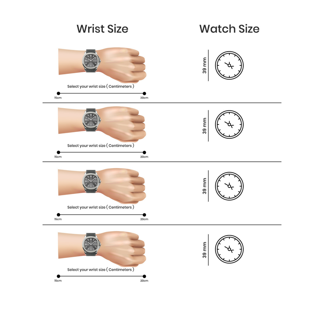 Round Stealth Gray Wrist Watch