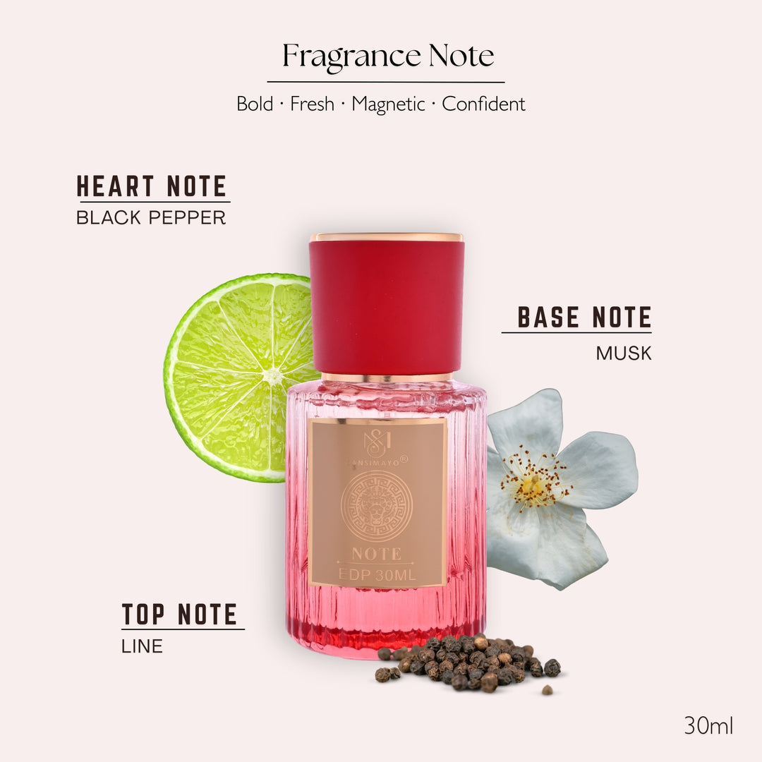 Note Flirt Perfume For Men - Red Edition