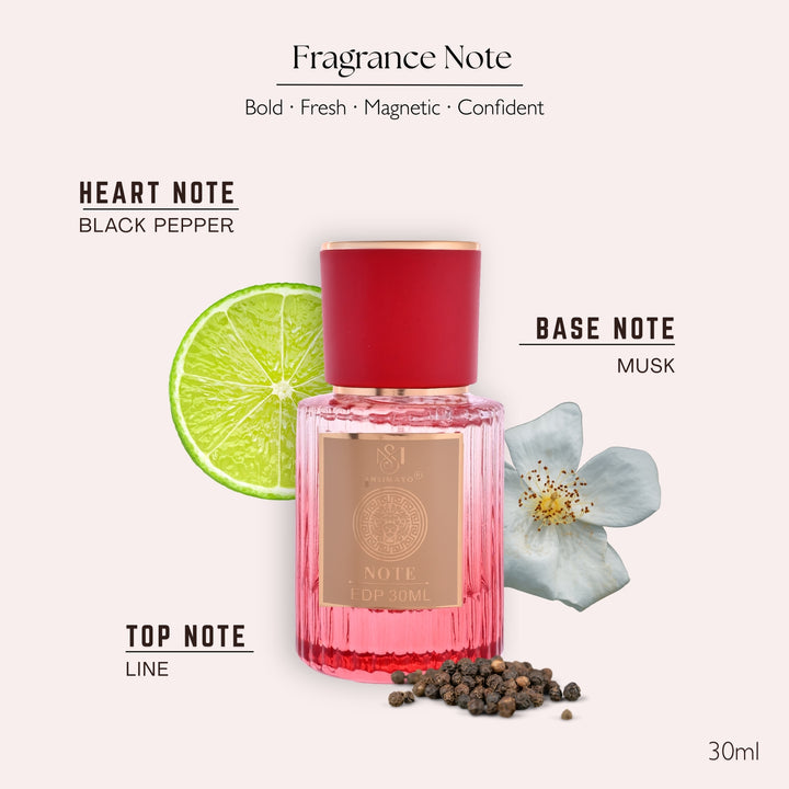 Note Flirt Perfume For Men - Red Edition