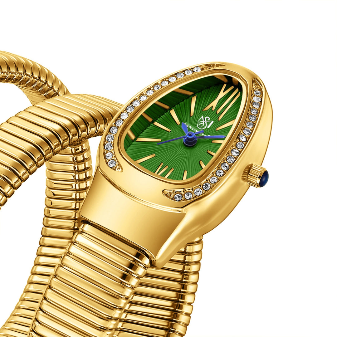 Sansi Mayo Cobra Watch — Gold Edition (Green Dial)