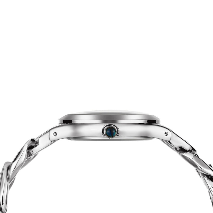 Zeenat Silver Brown Dial Quartz Watch