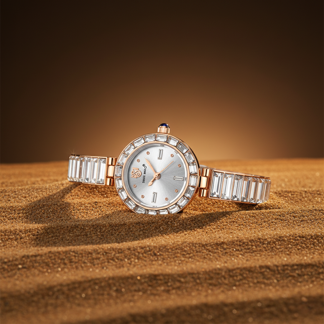 Egyptian Stone Rose Gold Grey Women’s Watch