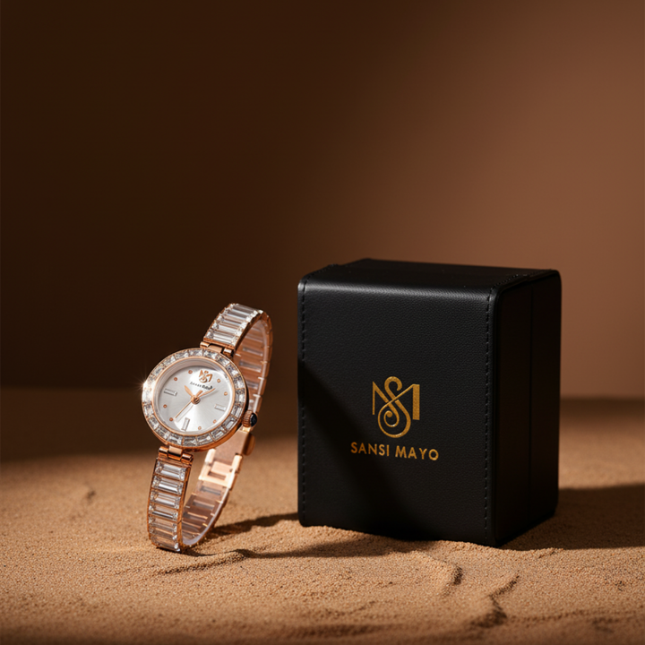 Egyptian Stone Rose Gold Grey Women’s Watch
