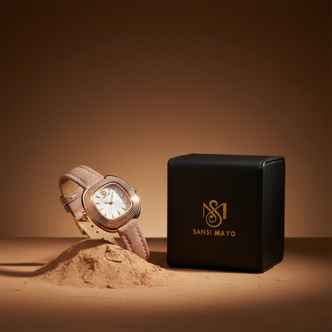 Verona Peach Dial Rose Gold Watch for Women