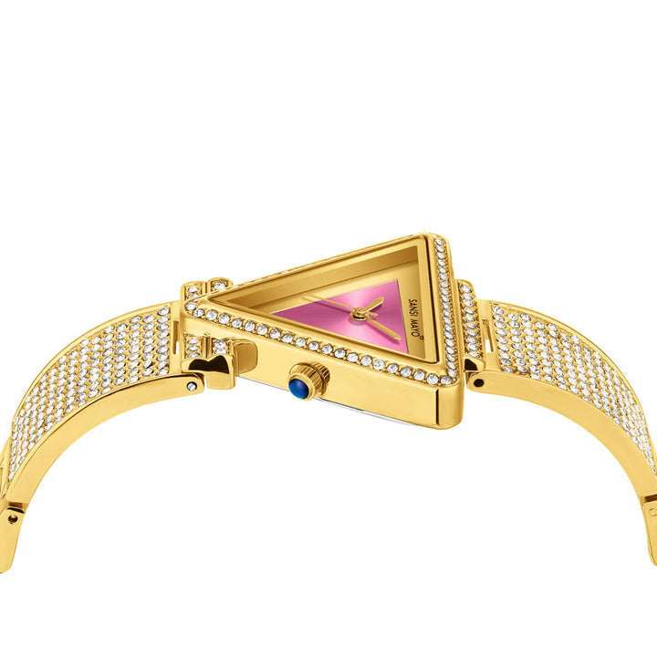 Dina Dark Pink Triangle Dial Women’s Watch