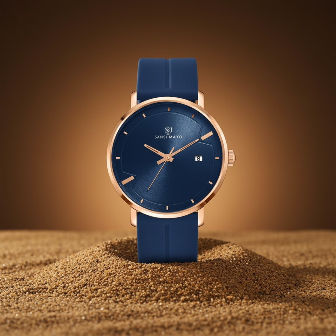 Deep Sapphire Blue Magnetic Lock Analog