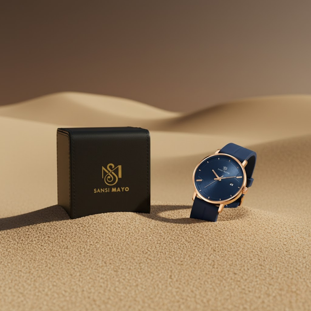 Deep Sapphire Blue Magnetic Lock Analog