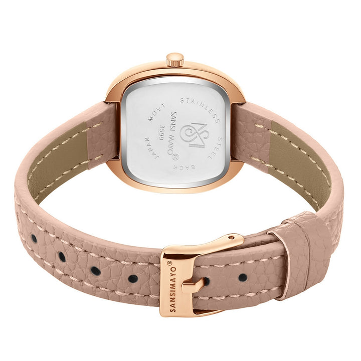Verona Peach Dial Rose Gold Watch for Women