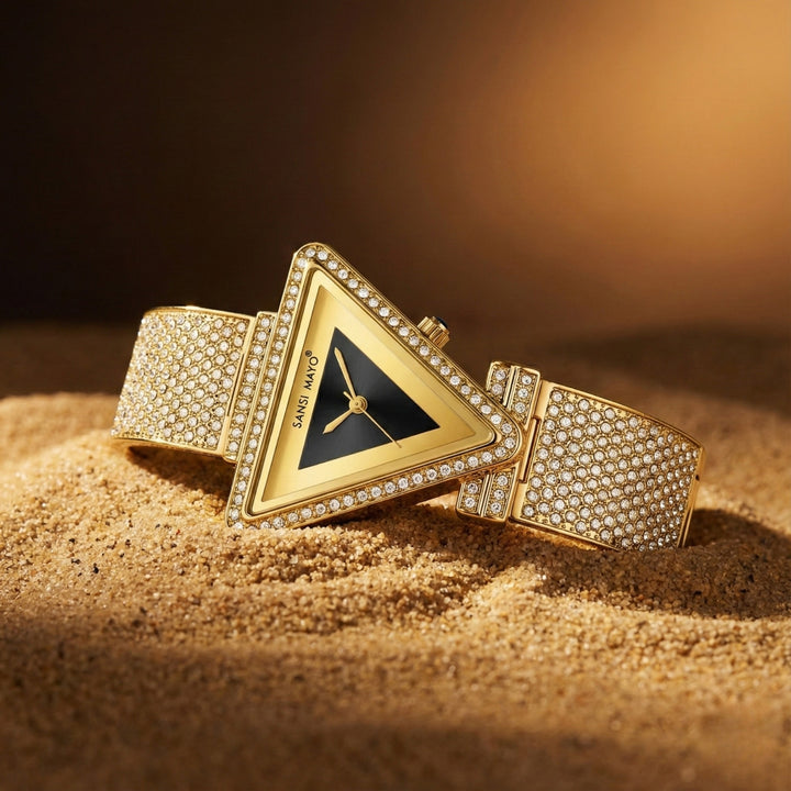 Dina Black Triangle Dial Women’s Watch