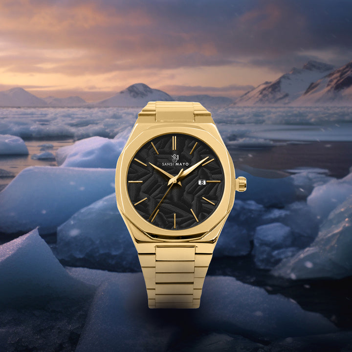 Ridox Obsidian Black Two-Tone Analog