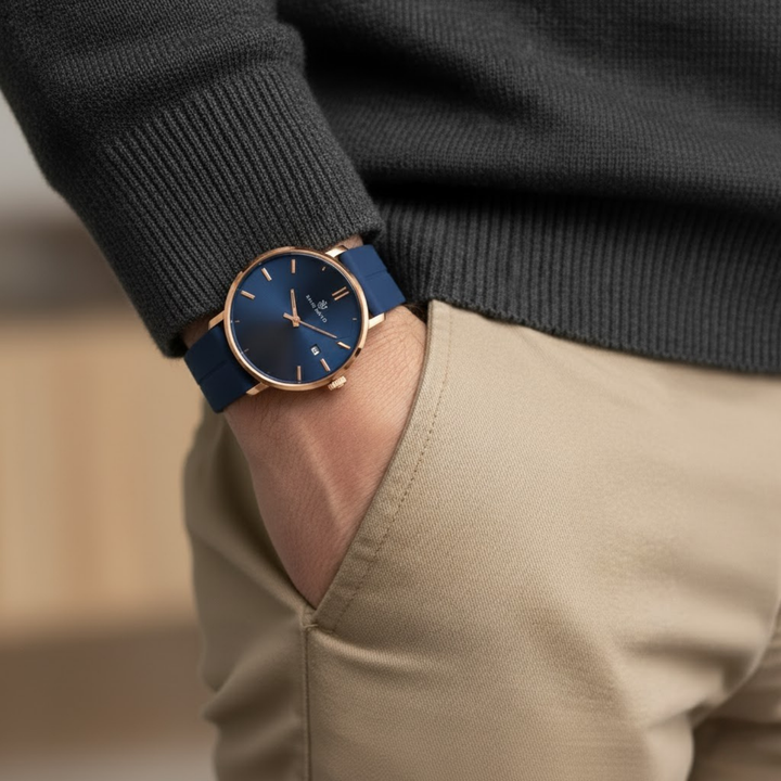 Deep Sapphire Blue Magnetic Lock Analog