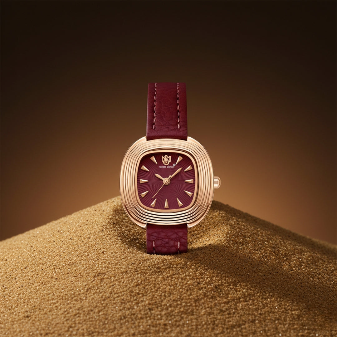 Verona Maroon Rose Gold WomenÕs Watch