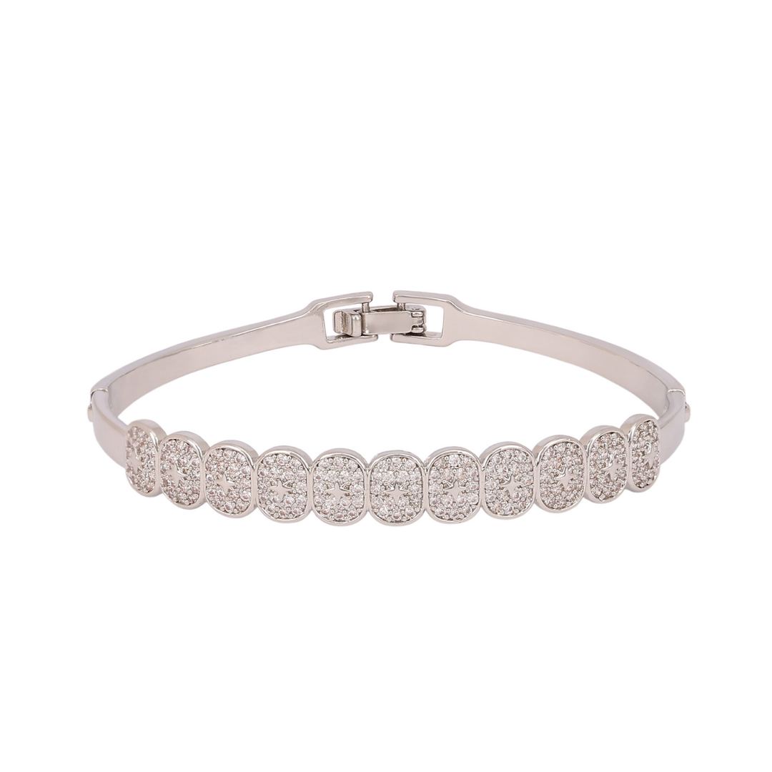 Sansimayo Women’s White Dial Watch with 2 Bracelets – Rose Gold Edition