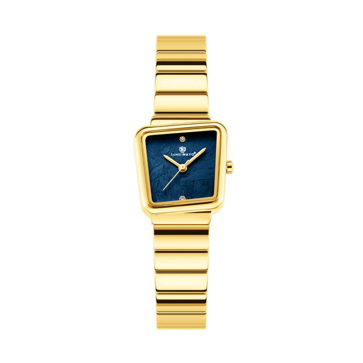 Square Case Edition (Gold, Blue Dial)