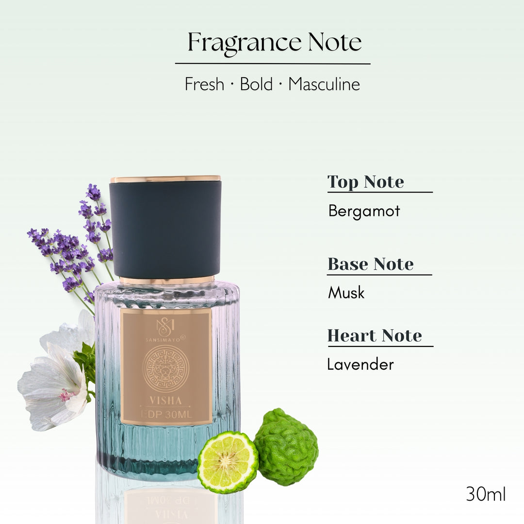 Visha Signature Visha Fragrance For Men - Green Edition