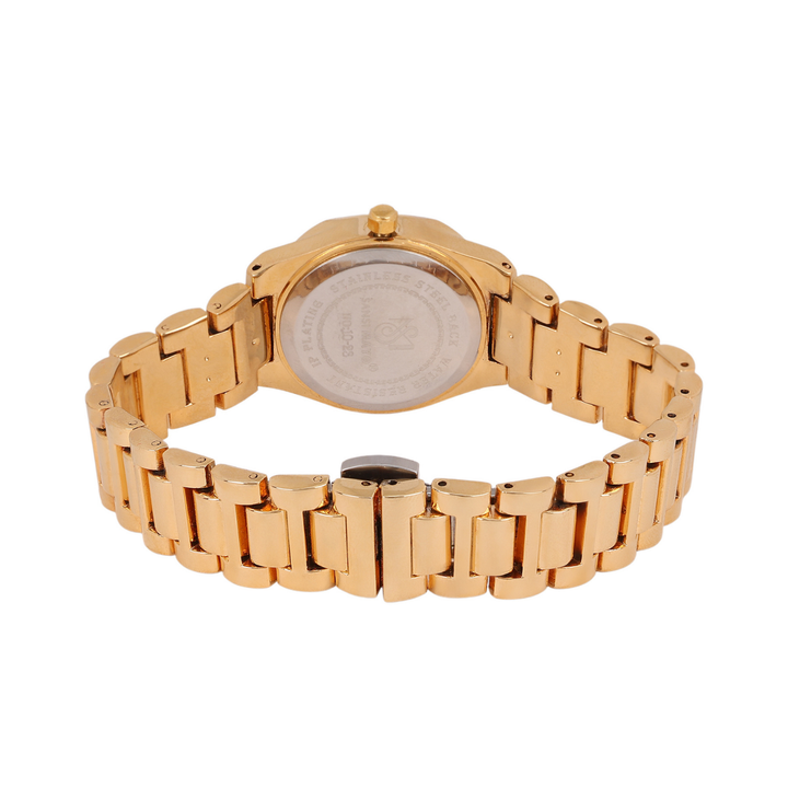 Sansimayo Women’s Blue Dial Watch with 2 Bracelets – Gold Edition