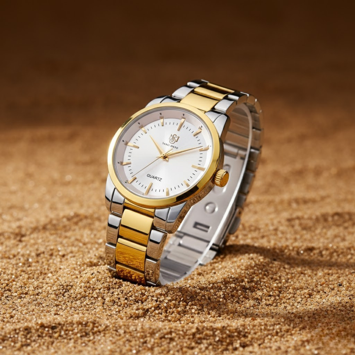 Two-Tone Gold Wrist Watch