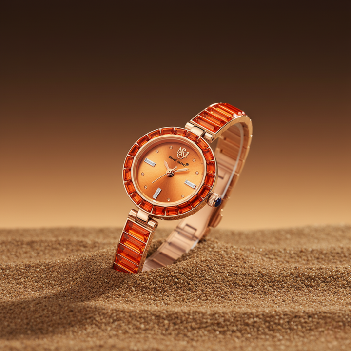 Egyptian Stone Rose Gold Women’s Watch
