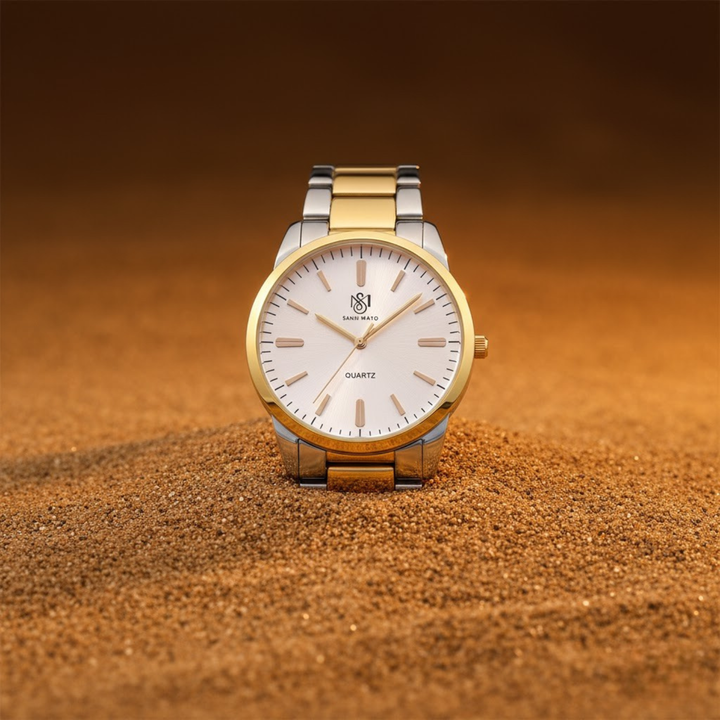 Two-Tone Gold Wrist Watch