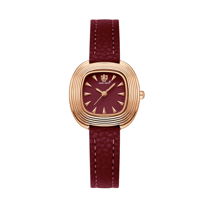 Verona Maroon Rose Gold WomenÕs Watch