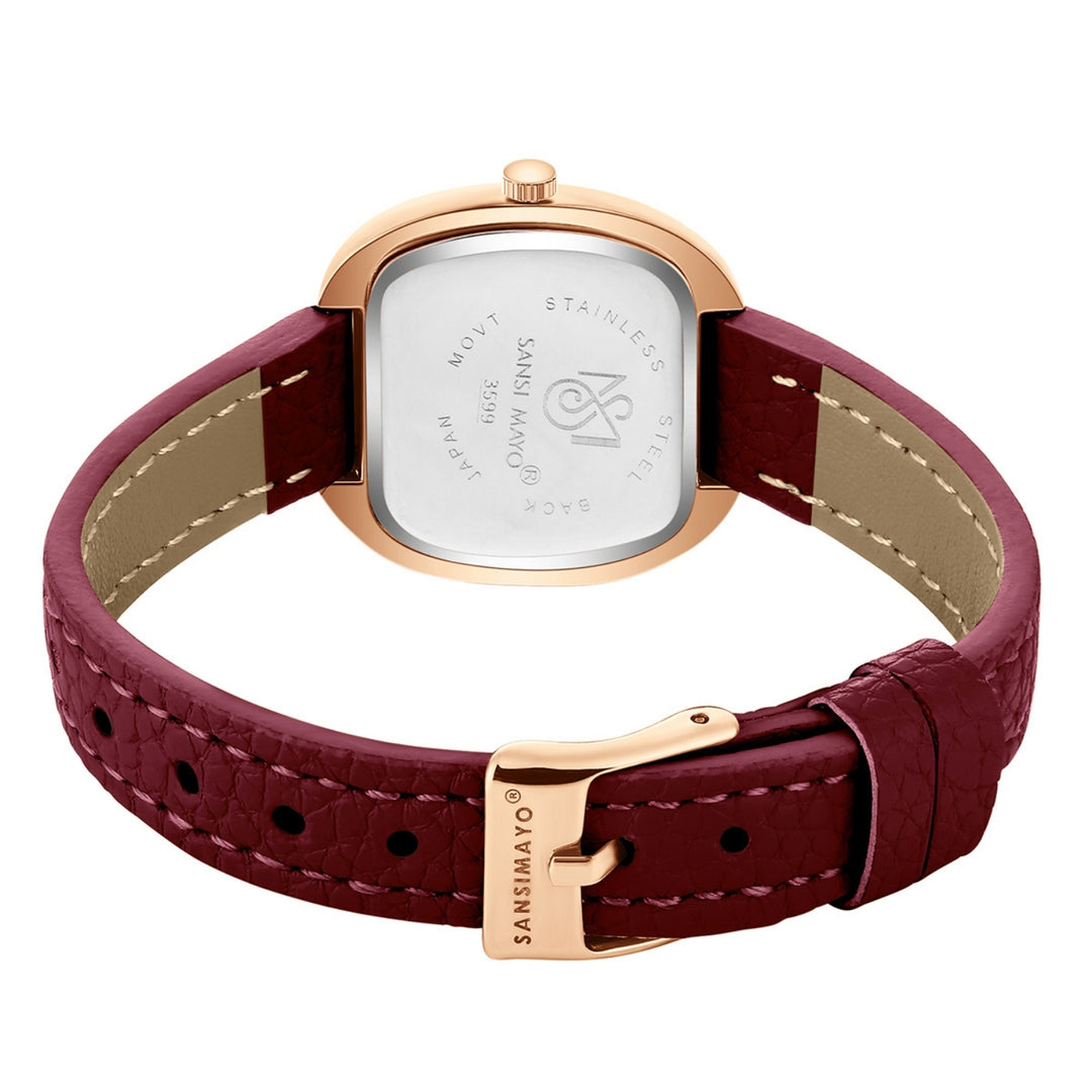 Verona Maroon Rose Gold WomenÕs Watch