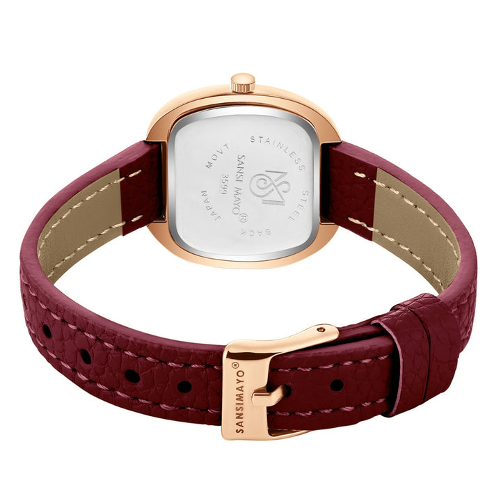Verona Maroon Rose Gold WomenÕs Watch