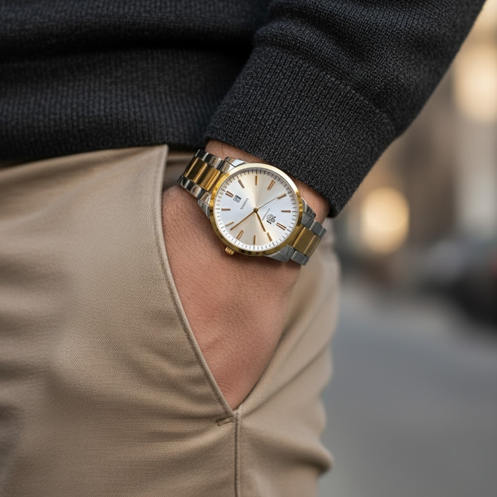 Two-Tone Gold Wrist Watch