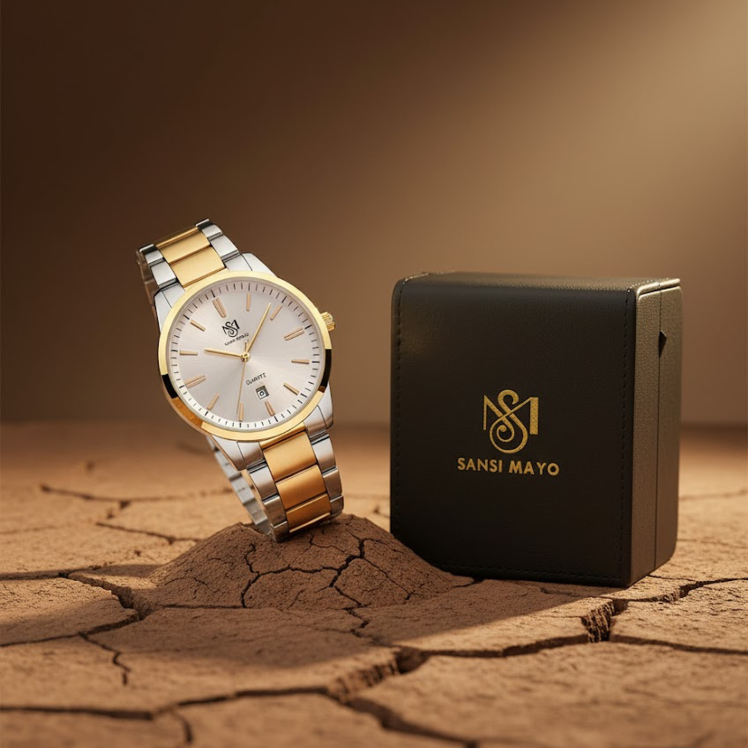 Two-Tone Gold Wrist Watch