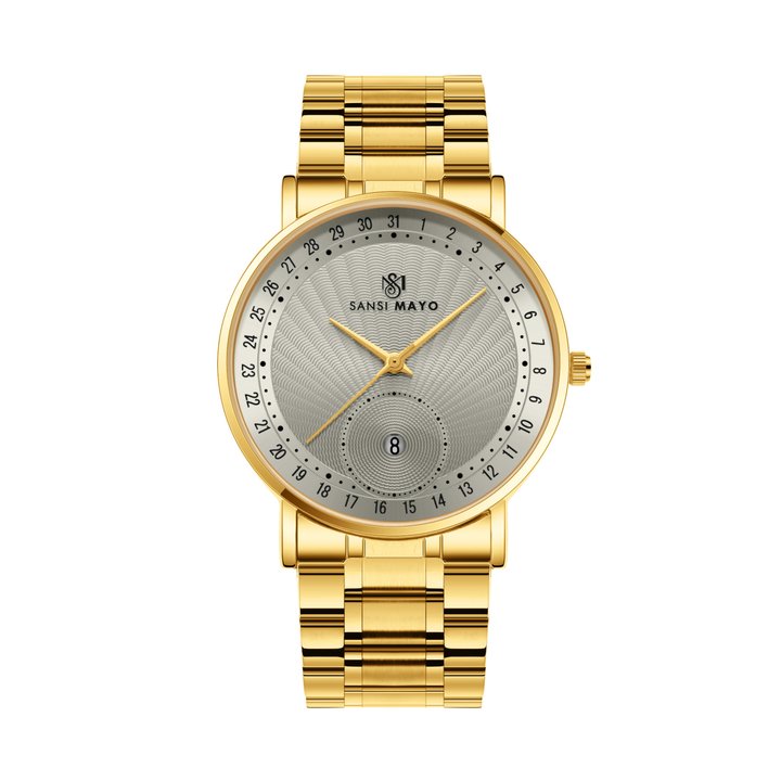 Gold Grey Date Quartz