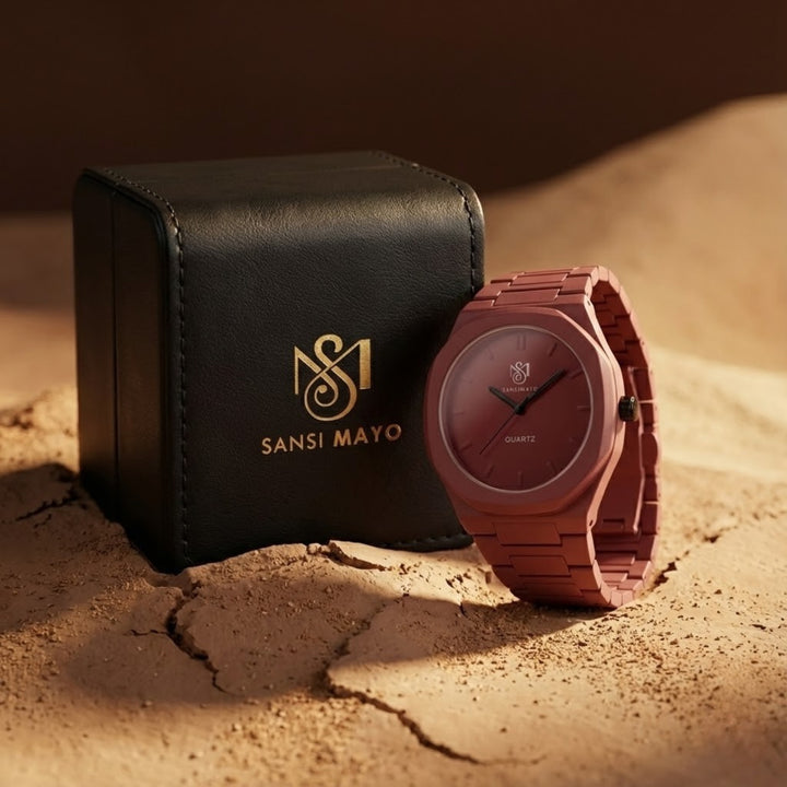 Carnival Dulex Rust Maroon Quartz Watch