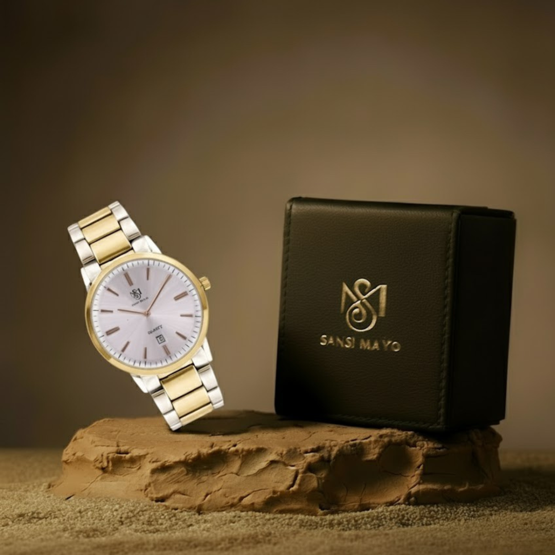 Two-Tone Gold Wrist Watch