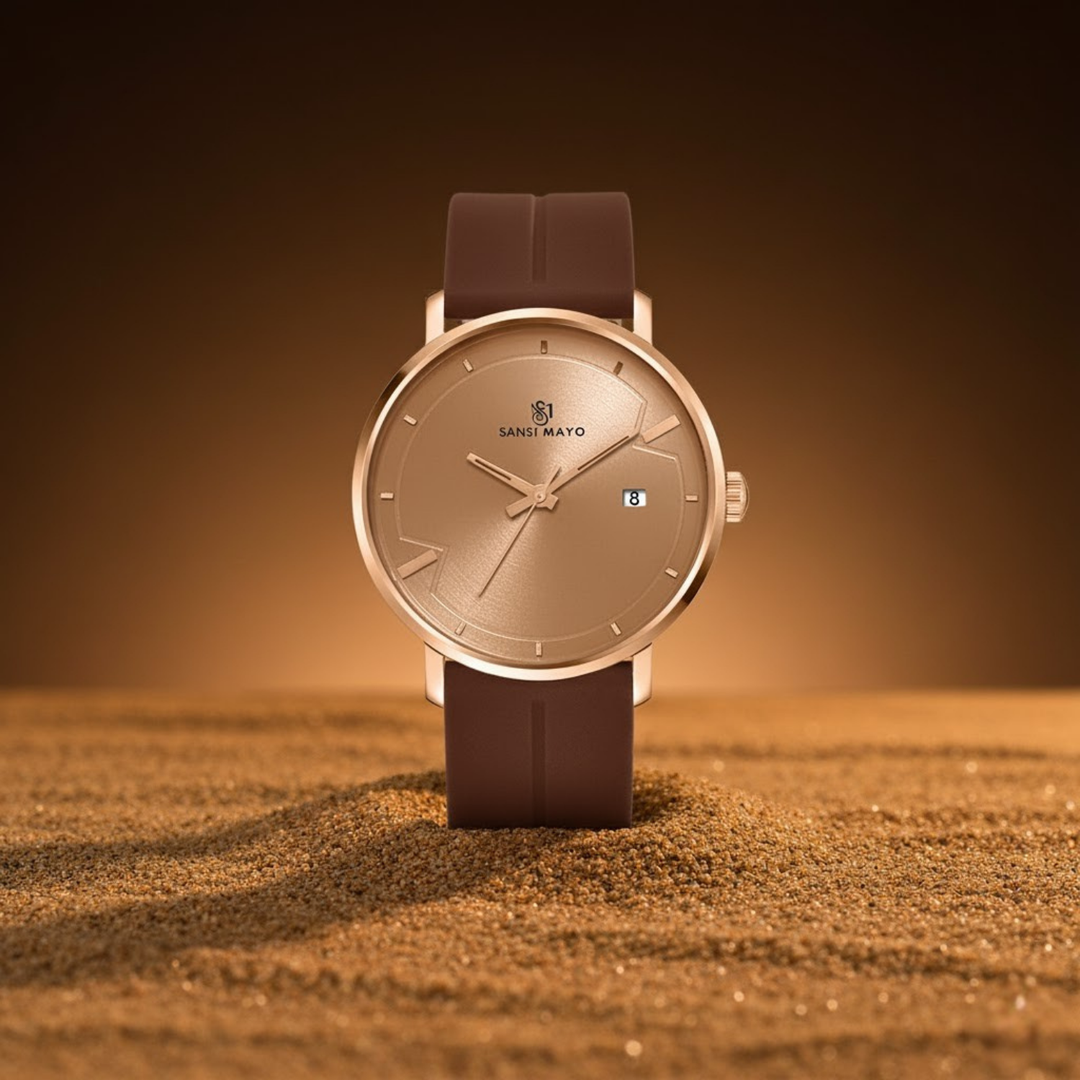 Regal Rose Gold Magnetic Lock Analog