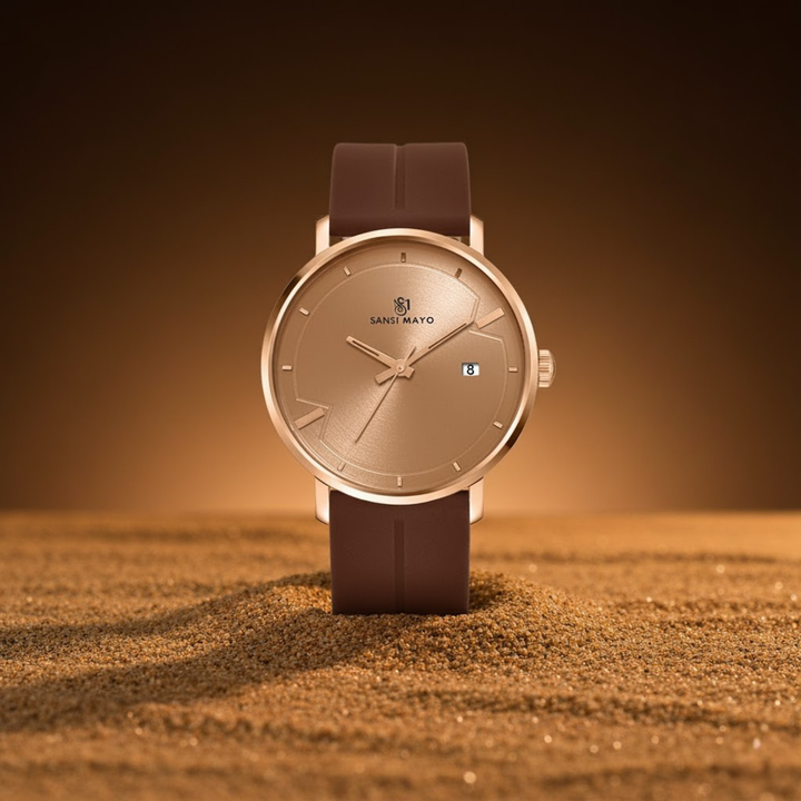 Regal Rose Gold Magnetic Lock Analog