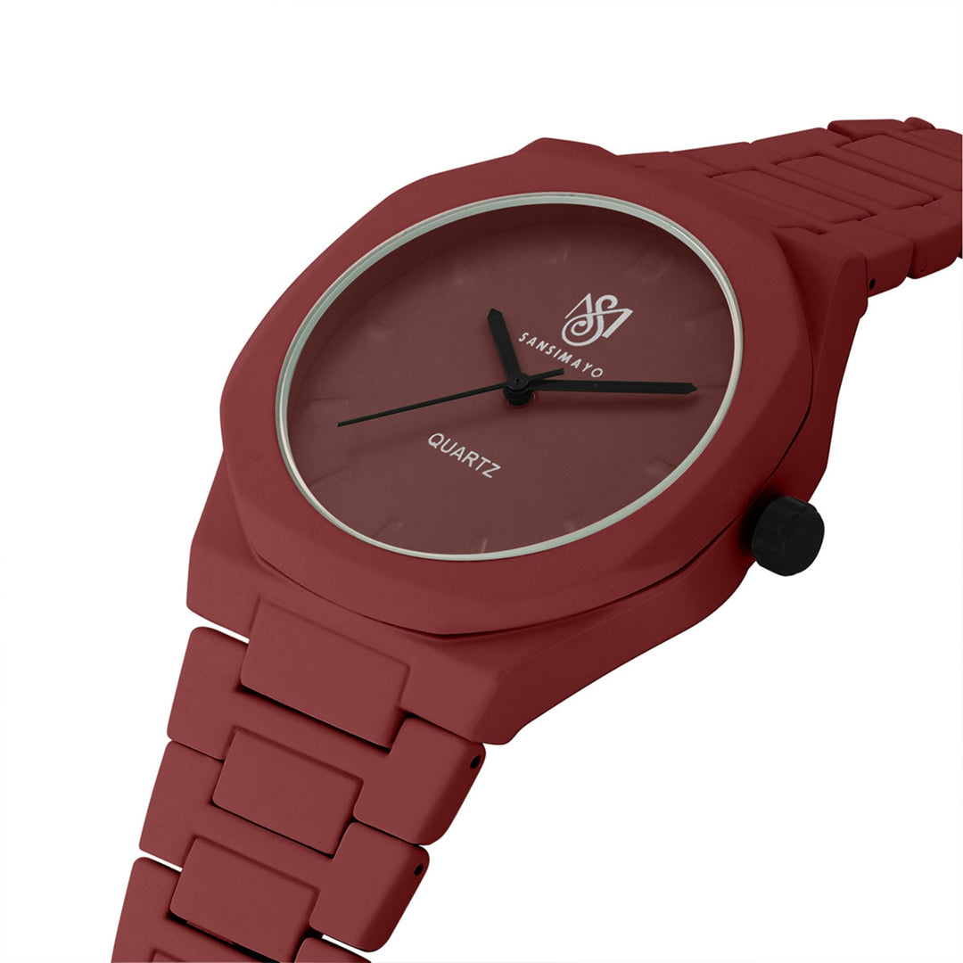 Carnival Dulex Rust Maroon Quartz Watch